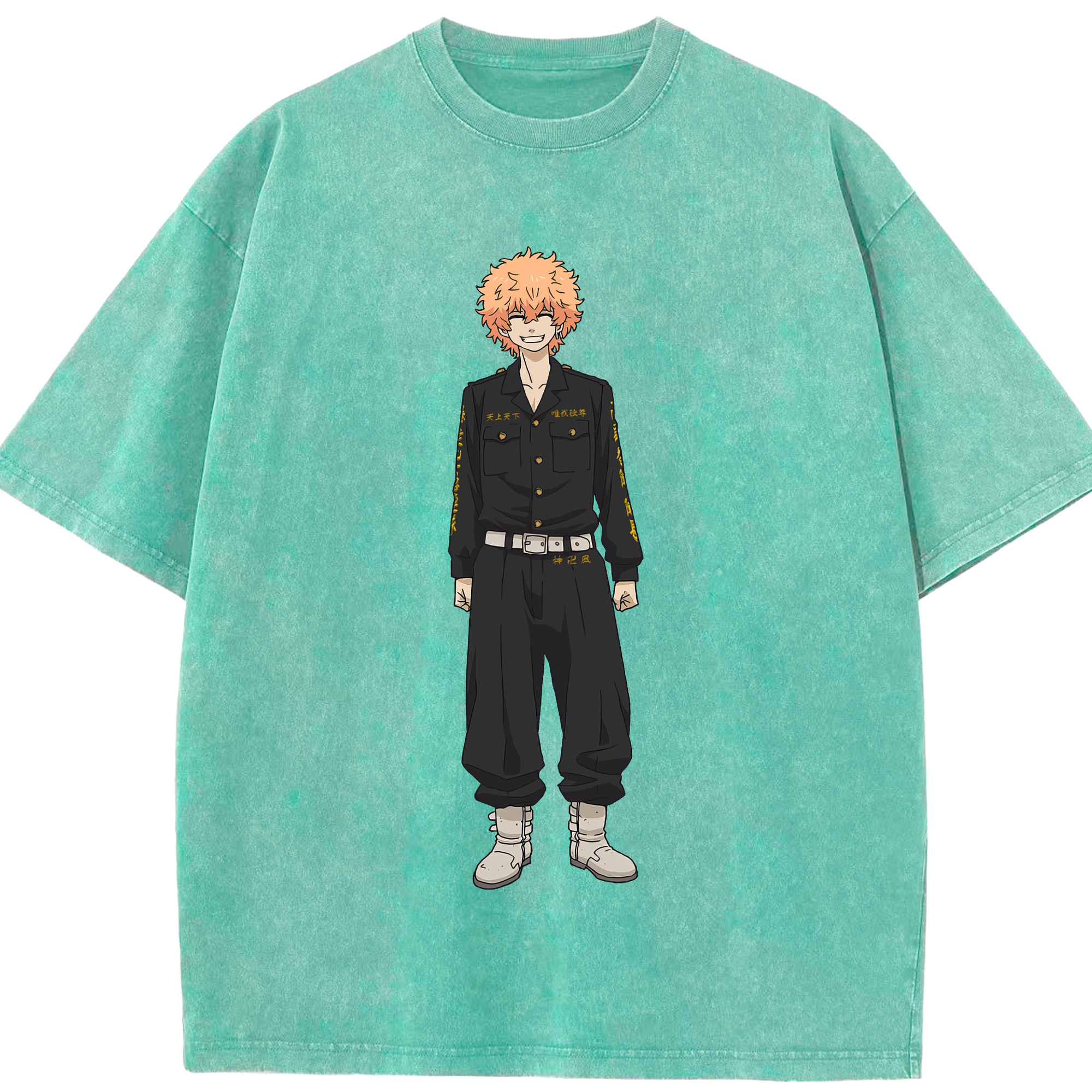 （画像用） 東京リベンジャーズ Tokyo Revengers 綿100% ヴィンテージ風 半袖Tシャツ（フロントプリント）